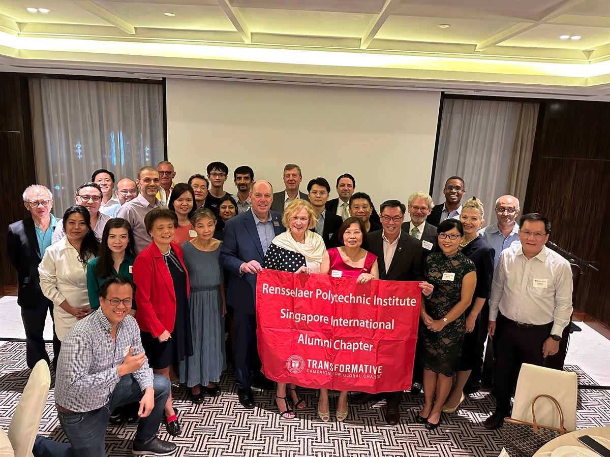 President Marty Schmidt and Lyn visiting the Singapore Alumni Chapter.