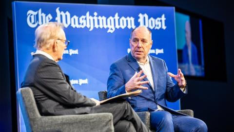 Washington Post columnist David Ignatius and President Schmidt 